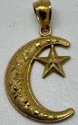 10K Yellow Islam Pendant