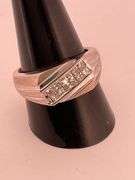 Men’s certified 18k white gold diamond ring