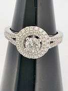 CERTIFIED BRAND NEW 14K WHITE GOLD DIAMOND ENGAGEMENT RING