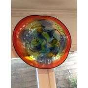 Tiffany Hand Blown Art Glass Plate