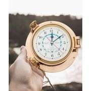 Solid Brass Porthole Tide Clock