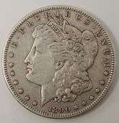 1890-CC Morgan Silver Dollar, Circulated
