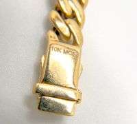 10k Gold Diamond Curb Chain Bracelet