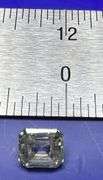Sparkling 3 Ct VVs1 Emerald Cut Lab Simulated Diamond Solitaire