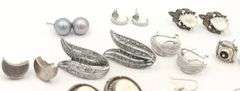 Group lot of Vintage 925 sterling silver earrings