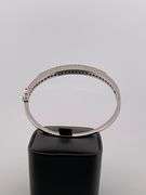 CERTIFIED BRAND NEW 14K WHITE GOLD DIAMOND BANGLE BRACELET