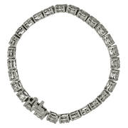 6 Ct Natural White Diamond in 18K (750) White Gold Tennis Bracelet