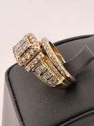 CERTIFIED 14K YELLOW GOLD DIAMOND RING. 2.50 CARATS