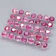 REAL! 3.50ct set of stunning violet red Rubies