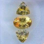 Outstanding 3.89ct UNTREATED Heliodor Beryl set