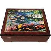 The Monet Water Lilies Musical Jewelry Box