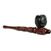 Carved Wooden Tobacco Pipe
