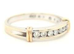 10kt White gold diamond band