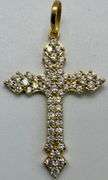 10K Yellow Gold Cross Pendant