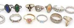 Group lot of Vintage 925 sterling silver rings
