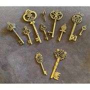 Lot of 12 Unique Bronze Keys