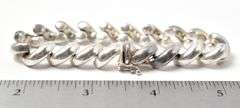 Spiral Link Bracelet in Sterling Silver 24.1grams