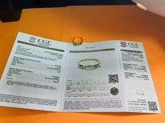 CERTIFIED BRAND NEW 14K YELLOW GOLD DIAMOND RING