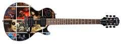 Ozzy Osbourne Signed Custom Epiphone "Album Collage" Graphics Guitar ACOA