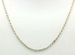 925 Sterling silver rope chain necklace