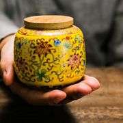 Ceramic Jar with Airtight Wood Lid