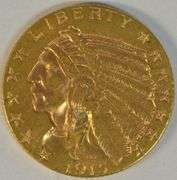 Lovely BU 1915 US $5 Indian Gold Piece