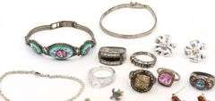 Group lot of Vintage 925 sterling silver mixed jewelry