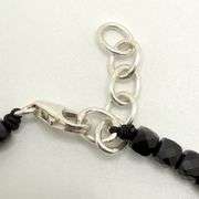 Hand made European gem stone silver braclet. Size 7"