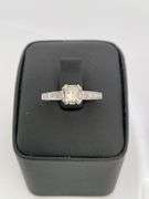 CERTIFIED BRAND NEW 14K WHITE GOLD DIAMOND ENGAGEMENT RING