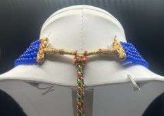 Beautiful 336.5 Ctw Natural Sapphire Ruby Emerald Blue Sapphire Necklace