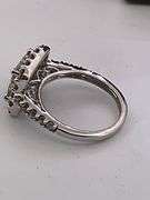 CERTIFIED 14K WHITE GOLD DIAMOND RING