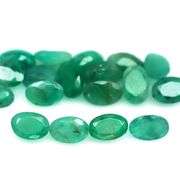 Heavy 8.20ct 18 piece Zambian Emerald set