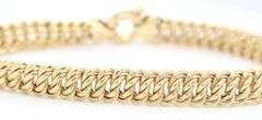 Smooth 14K YG Italian Made Bracelet