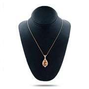 14K ROSE GOLD MORGANITE AND DIAMOND PENDANT 12.10 C.T.W.