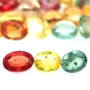 Heated only! 7.20ct fancy color Sapphire set