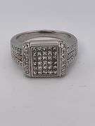 CERTIFIED 14K WHITE GOLD DIAMOND FLIP RING