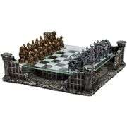 Roman Gladiators Coliseum Chess Set