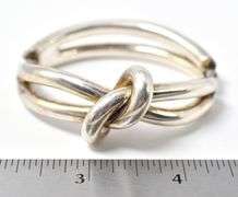 Knot Designed Bangle Bracelet. 73.7 grams.