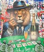 Highly Collectible Jozza 'One of a kind' Mixed Media on Canvas