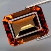 Lavish 6.72ct emerald cut Imperial Topaz