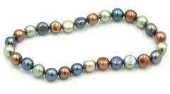 Lot of 3 Honora multi color pearl bracelets