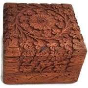 Hand-Carved Rosewood Jewelry Box