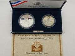 1992 Set Columbus Quincentenary, 2 Coins PR