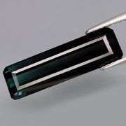 Elegant 4.99ct 20mm untreated gray blue Tourmaline!