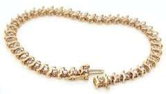 Always Popular S Link Diamond Tennis Bracelet