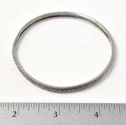 Bangle Bracelet with Floral pattern in Sterling Silver 7.5grams