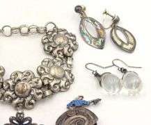 Group lot of Vintage 925 sterling silver mixed jewelry