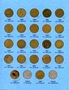 42 Different Indian Head Cents in Album