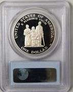 1998-S SILVER $1 PCGS PR69DCAM CRISPUS ATTUCKS DOLLAR COIN