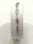 14k White Gold Diamond Bracelet